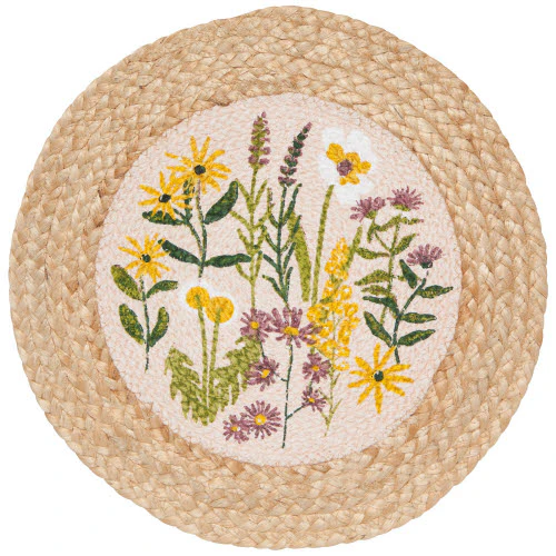 Braided Placemat - Bees & Blossom - Image 1