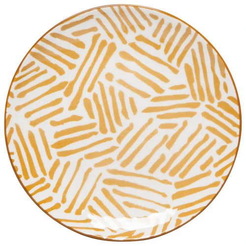 Appetizer Plate - Ochre Lines - Image 1
