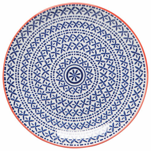 Appetizer Plate - Blue Cross - Image 1