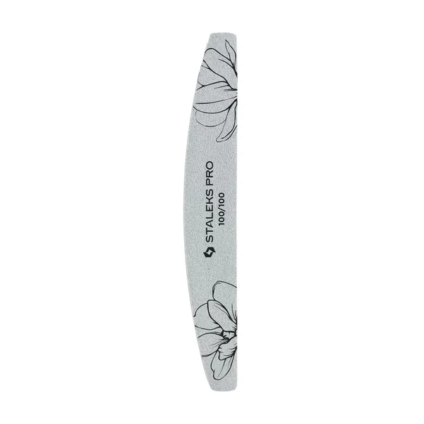 STALEKS – Crescent Mineral Nail File EXPERT 40 100/100 grit, 25pcs – NFE-40-100/100-25