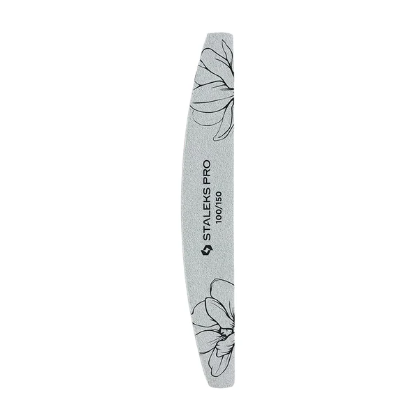 STALEKS – Crescent Mineral Nail File EXPERT 40 100/150 grit, 25pcs – NFE-40-100/150-25