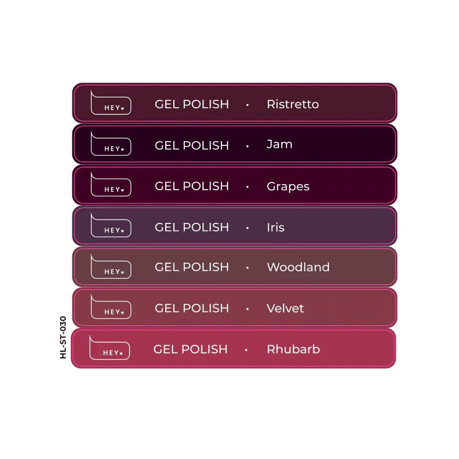 HEYLOVE - Stickers for Swatches Polish 30 Collection #30 - Image 1