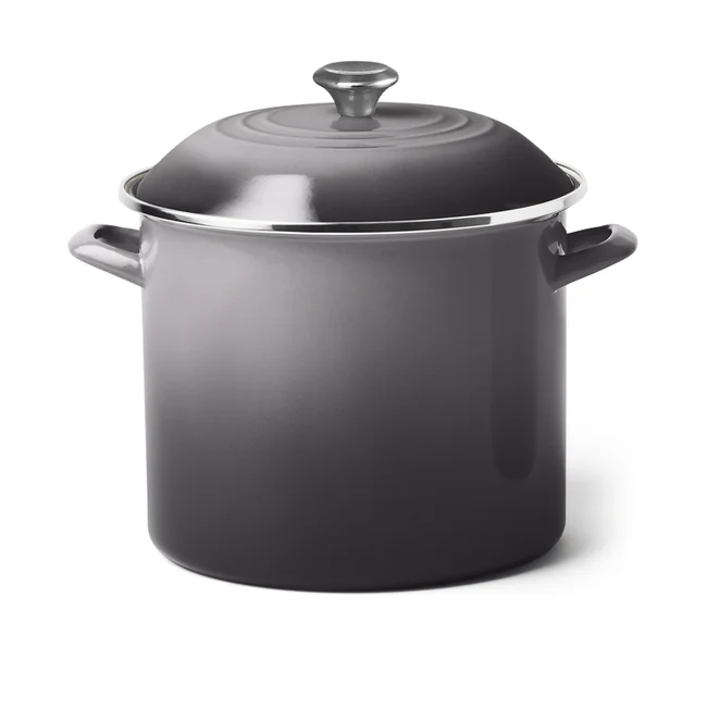 Stock Pot, Enameled Steel Oyster