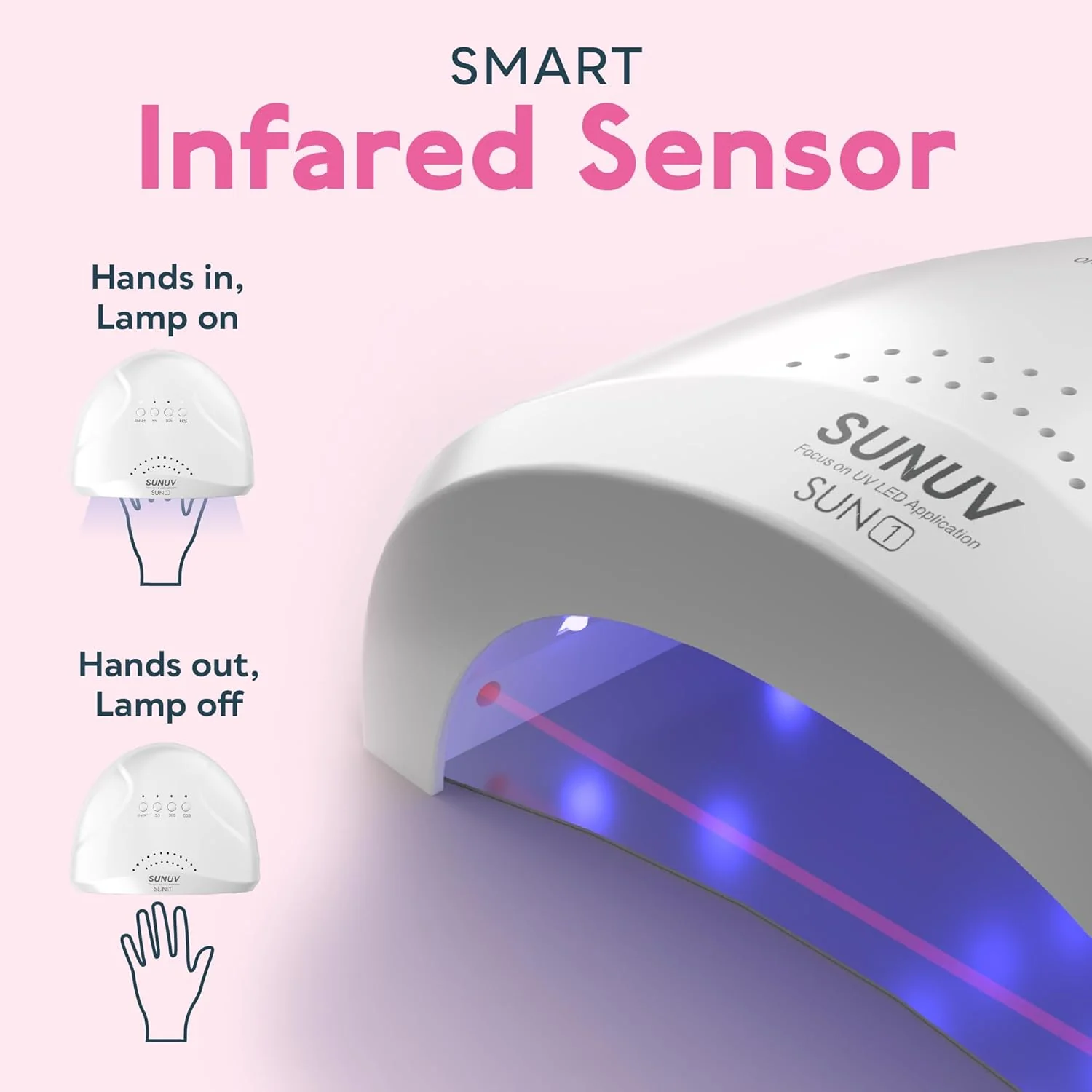 SUNUV SUN1 48W UV Gel Nail Lamp - Image 2