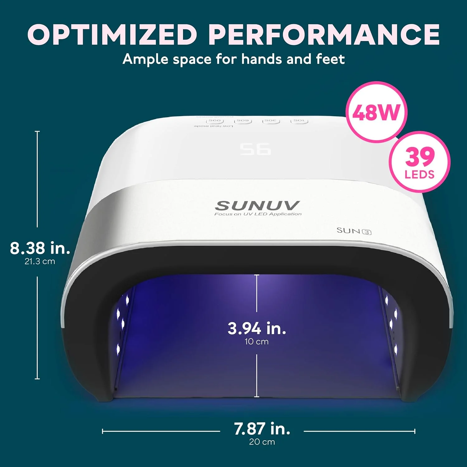 SUNUV SUN3 48W UV LED Nail Lamp - Image 2