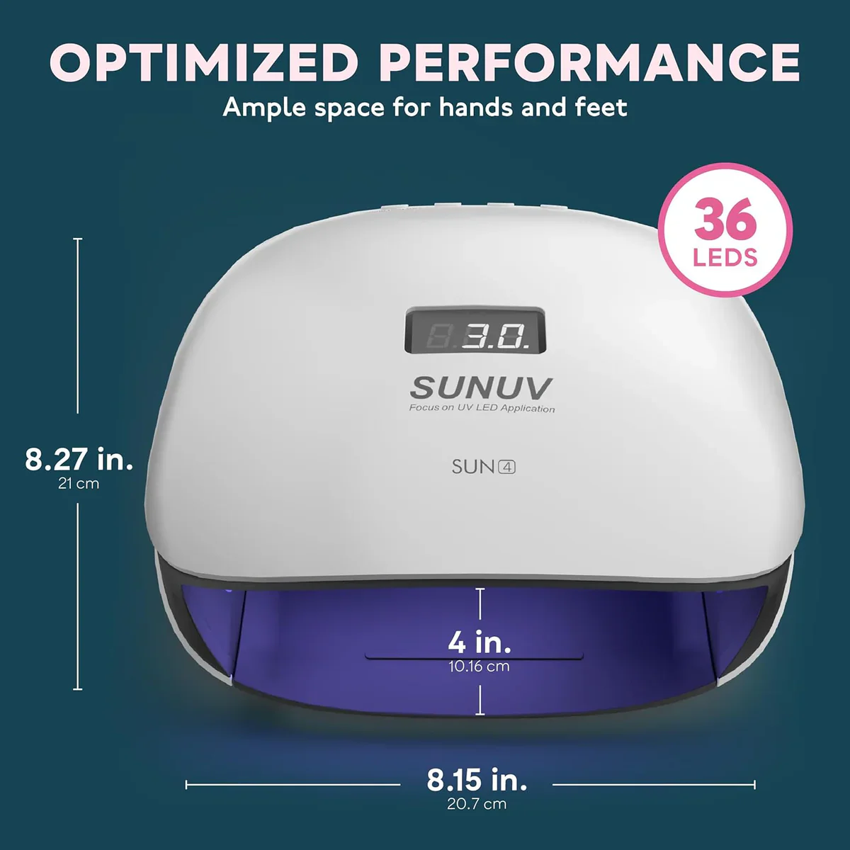 SUNUV SUN4 UV LED Nail Lamp - Image 2