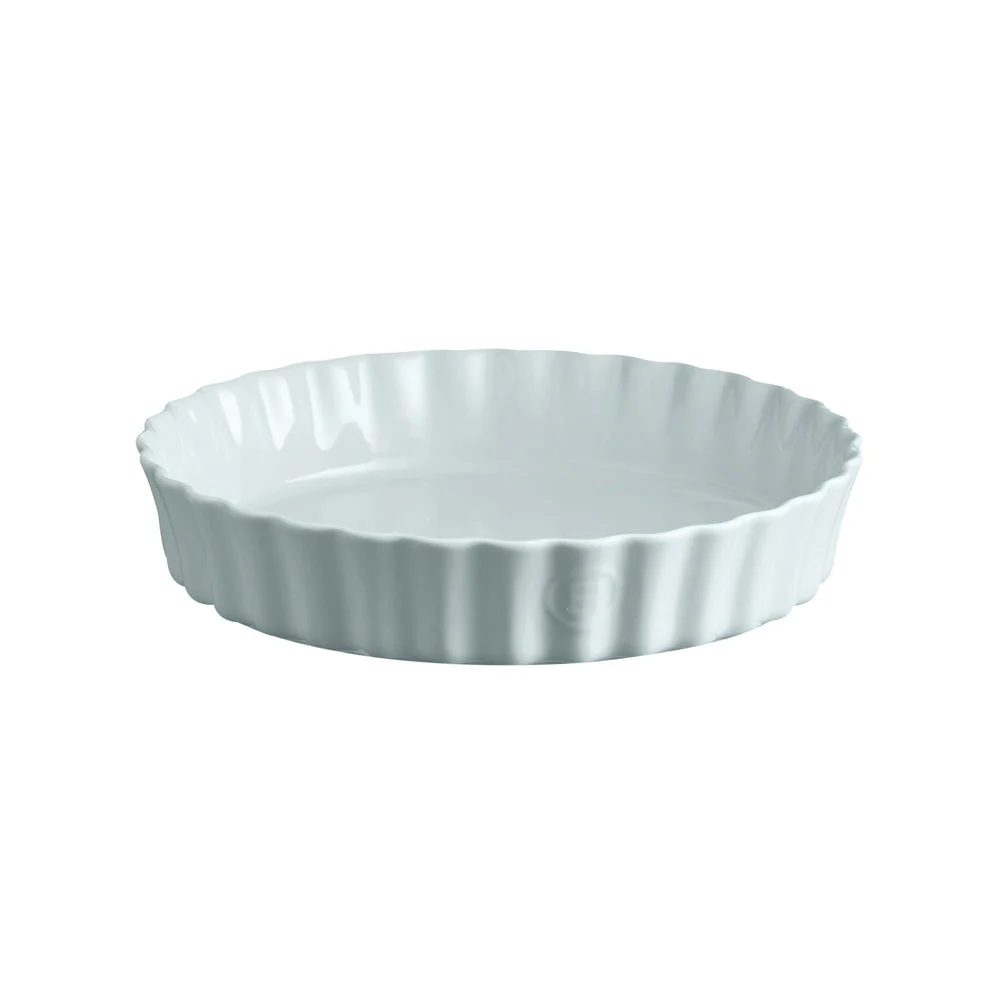 Ceramic Deep Flan Dish, Écume