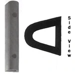 Trailer Bumper, Round Rubber -8ft / 96" long, 3" x 8' w/ Pre-Drilled Holes - Image 1