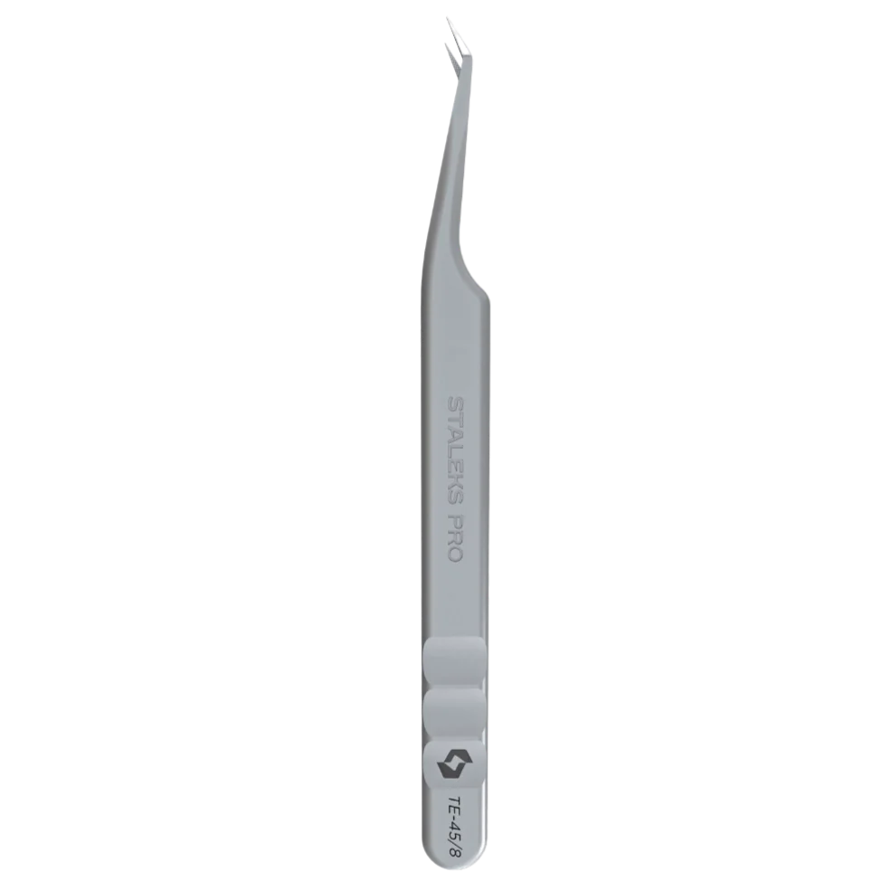 STALEKS PRO EXPERT 45 TYPE 8 PROFESSIONAL EYELASH TWEEZERS MINI L TE-45/8 - STALEKS™ - Image 3