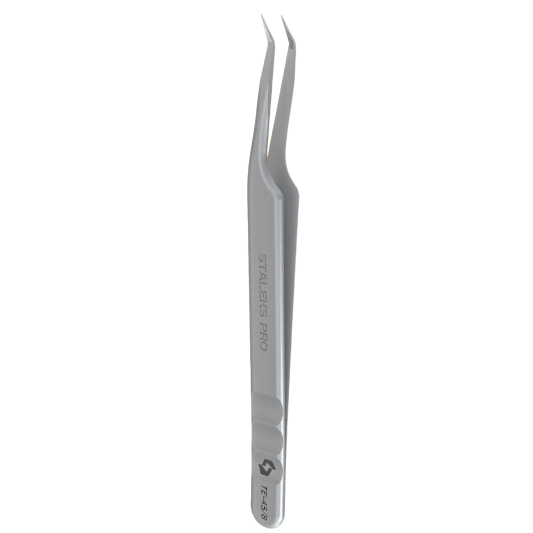 STALEKS PRO EXPERT 45 TYPE 8 PROFESSIONAL EYELASH TWEEZERS MINI L TE-45/8 – STALEKS™