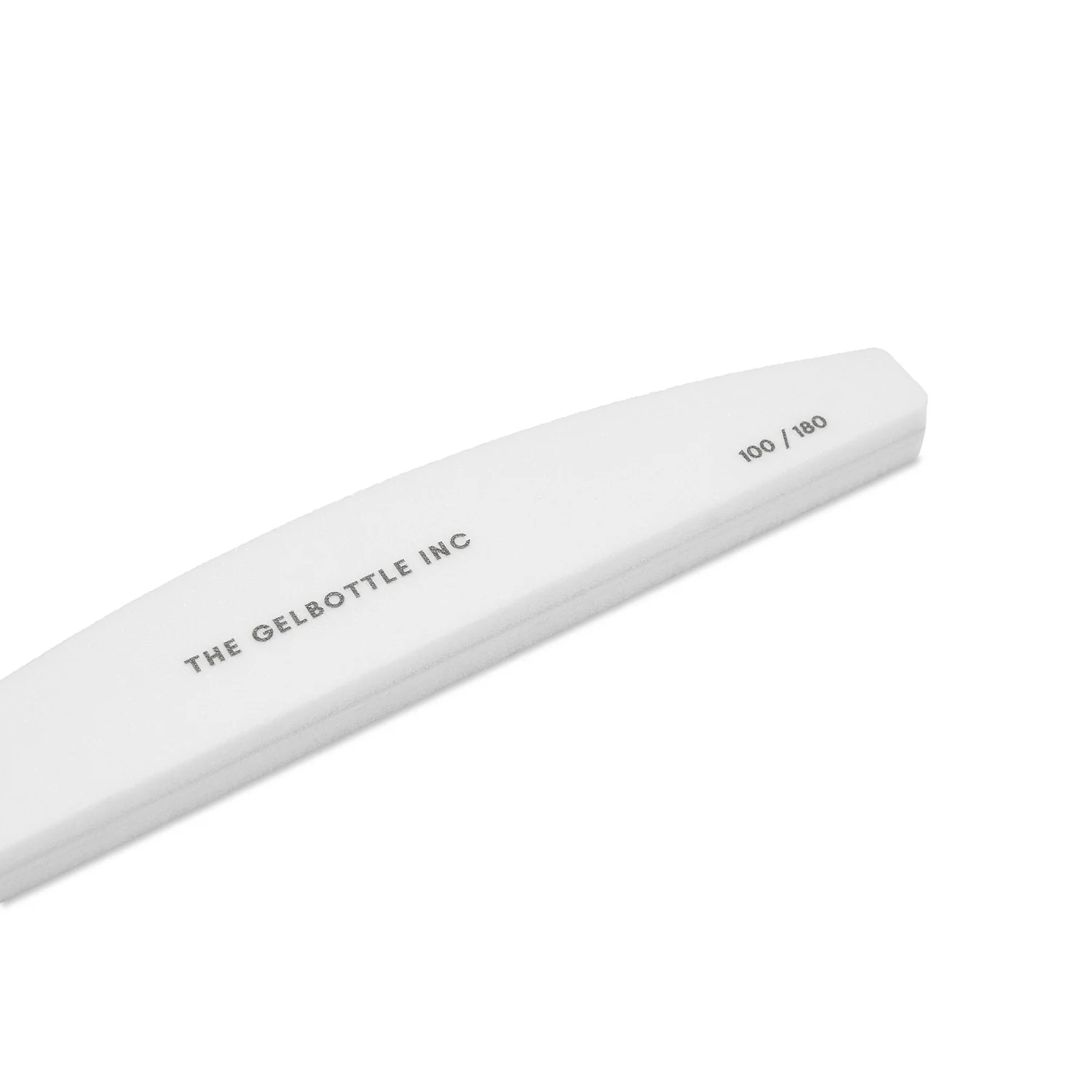 The GelBottle - 100/180 White Half Moon Nail Buffer, 5 Pack - Image 2