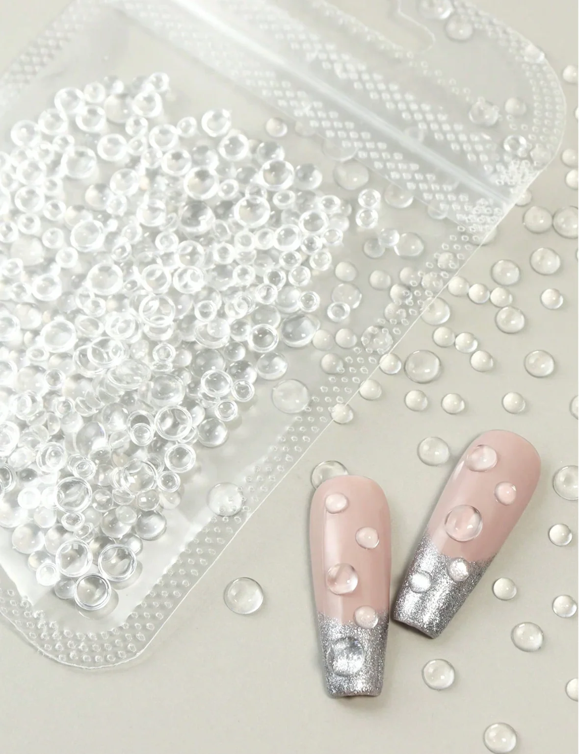 3D Bubble Effect Transparent Water Drop - Image 1