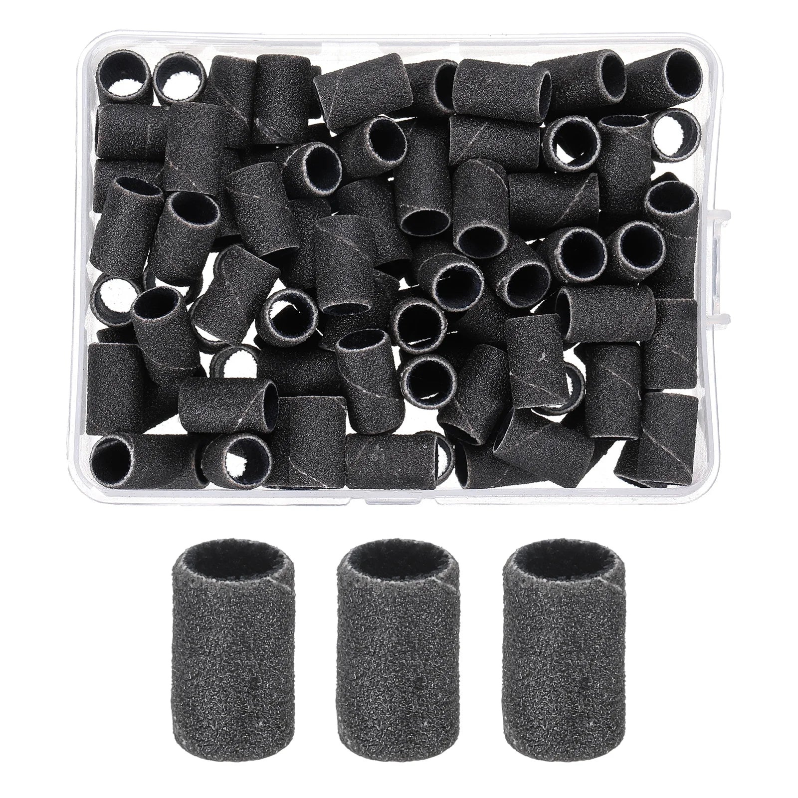 Nail Sanding Ring Bands 80/120/180 Grit Electric Manicure Drill Grinding Heads UV Gel Polish Removal Pedicure Abrasive Tools - Image 2