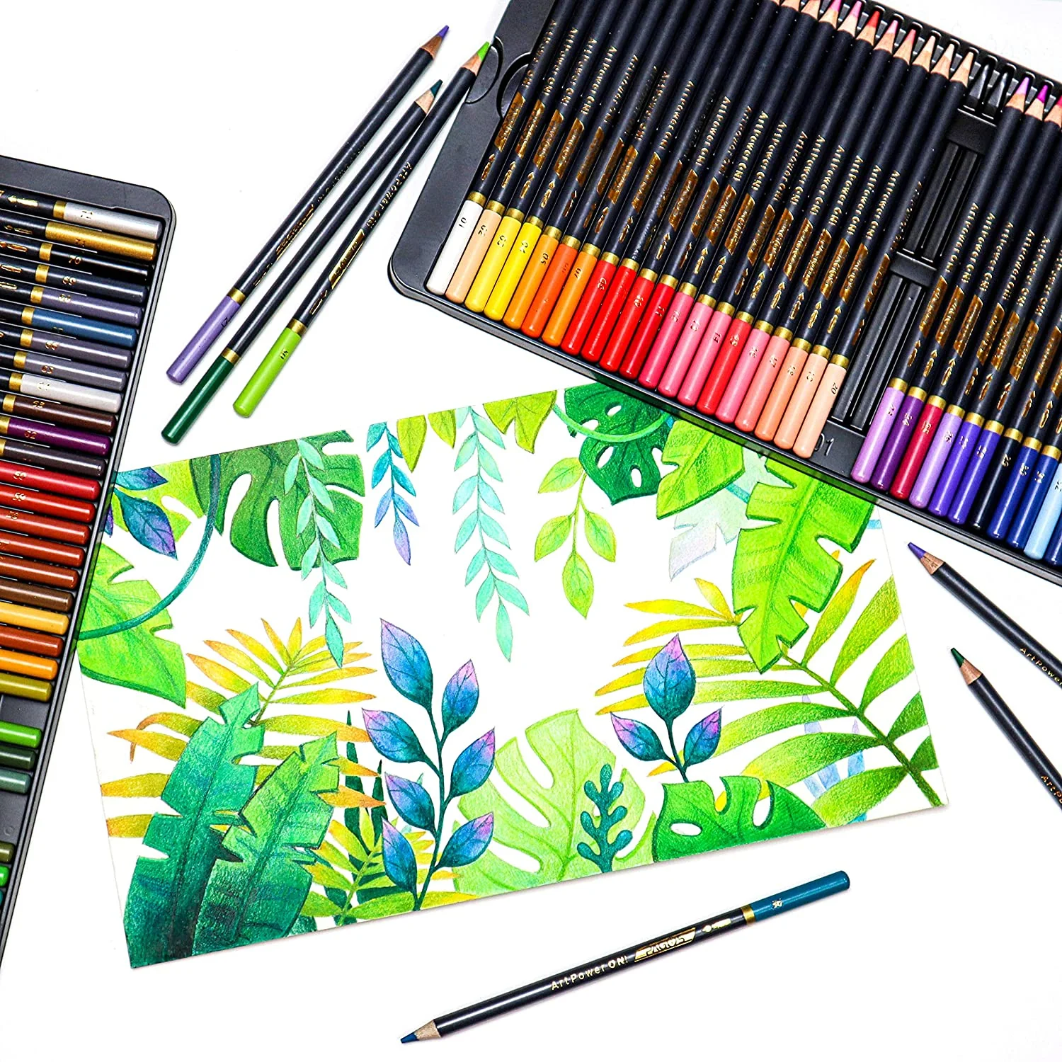 Watercolor Pencils 72 Pieces Set - Image 3