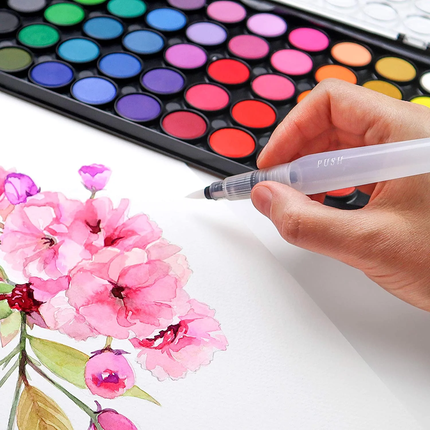 Watercolor Set 48 Paints - Image 3