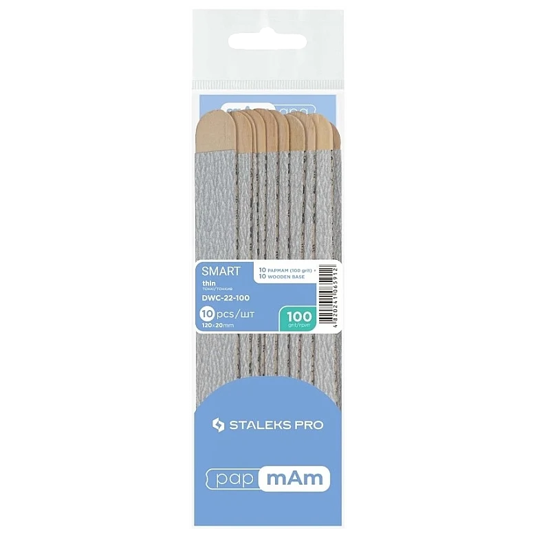 STALEKS PRO SMART 20 DISPOSABLE FILES PAPMAM SOFT BASE ON A WOODEN BASE 10 PCS DWC-20 – STALEKS™