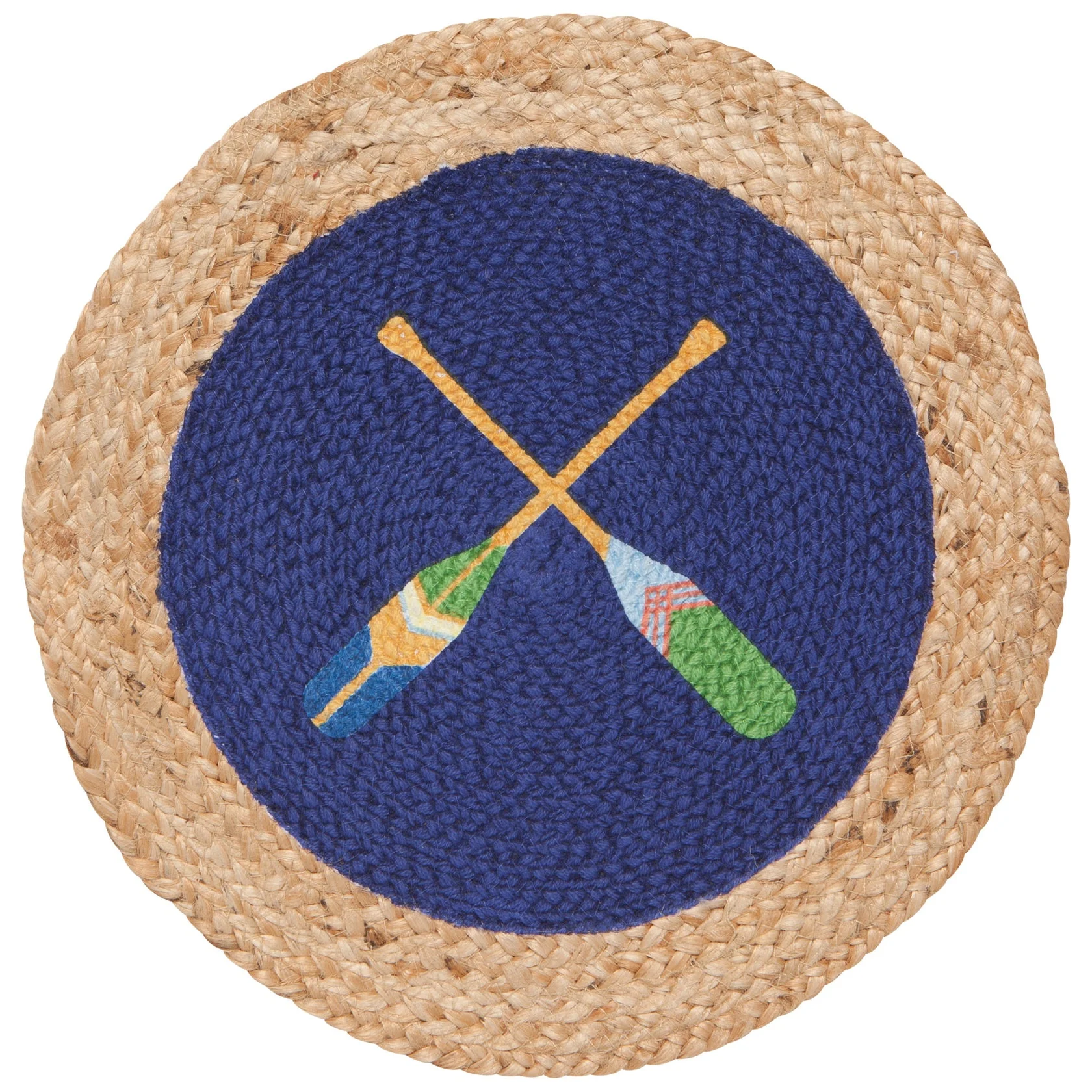 Round Braided Placemat, Voyage