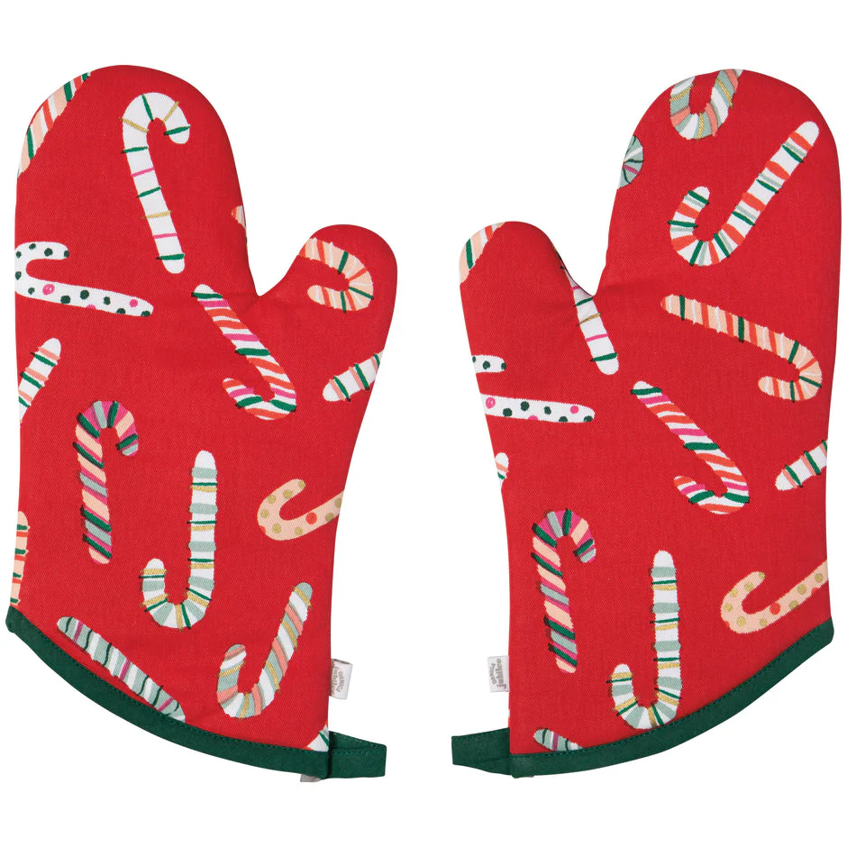 Oven Mitt Set, Merry Mints - Image 1