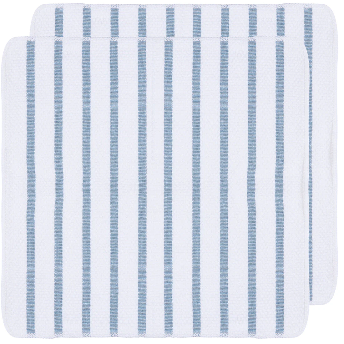 Basketweave Dishcloth Set  -  Slate Blue - Image 1