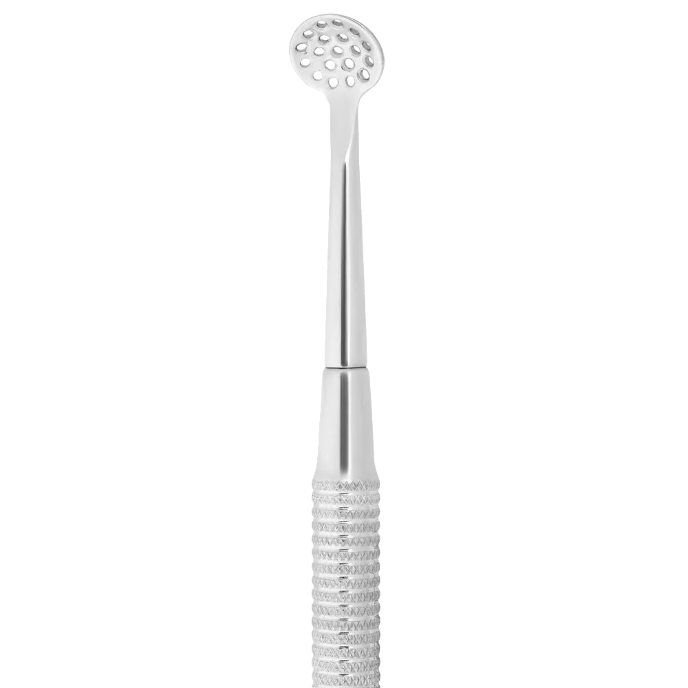 STALEKS PRO EXPERT 20 TYPE 2 BLACKHEAD REMOVER TOOL DOUBLE-ENDED SPOON UNO+ ROUND 19 HOLES ZE-20/2- STALEKS™ - Image 2