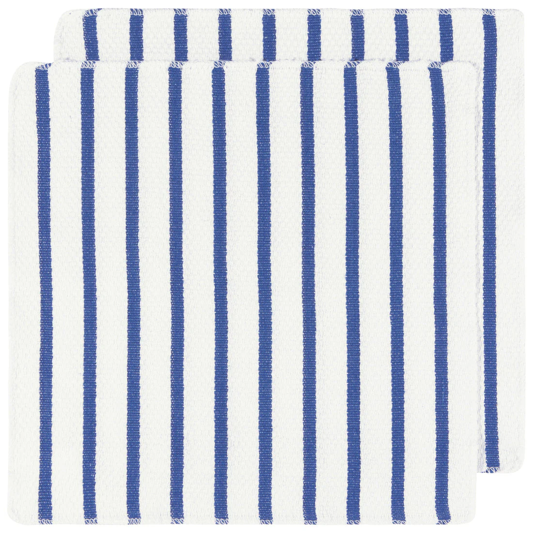 Basketweave Dishcloth Set  - Royal - Image 1