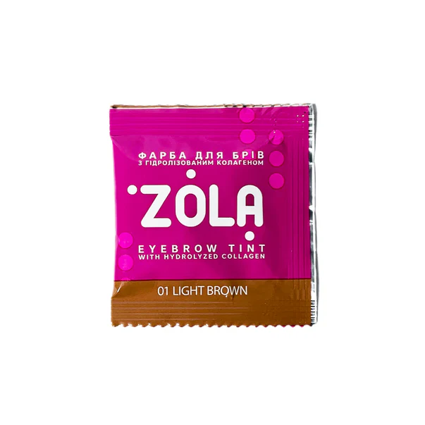 ZOLA - Eyebrow Tint With Collagen 01 Light Brown, 5ml and 15ml - Image 2