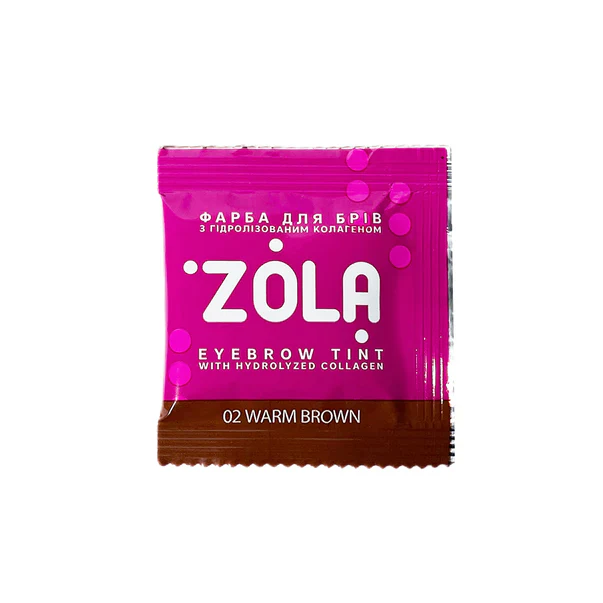 ZOLA - Eyebrow Tint With Collagen 02 Warm Brown, 5ml and 15ml - Image 2