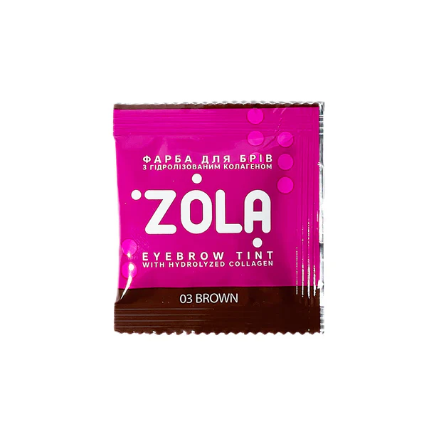ZOLA - Eyebrow Tint With Collagen 03 Brown, 5ml and 15ml - Image 2