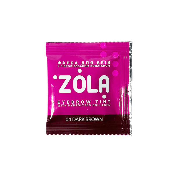 ZOLA - Eyebrow Tint With Collagen 04 Dark Brown, 5ml and 15ml - Image 2