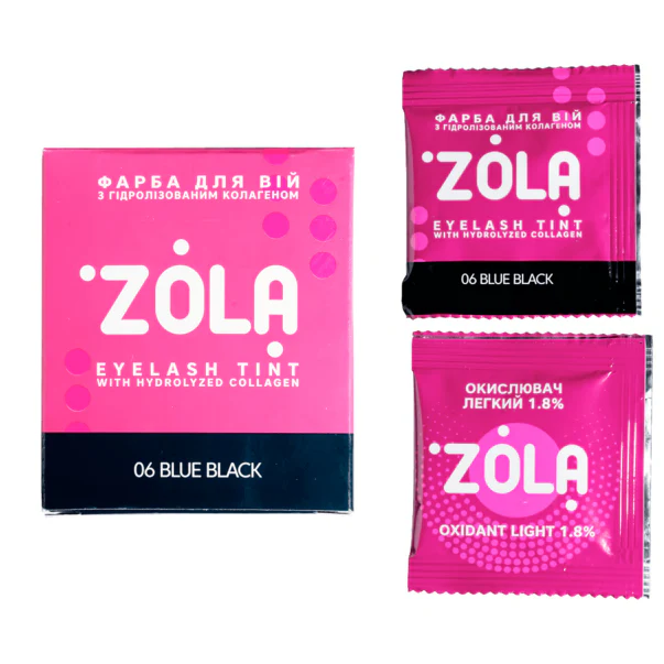 ZOLA - Eyelash Tint With Collagen 06 Blue-Black, 5ml and 15ml - Image 2