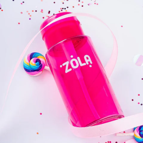 ZOLA - Plastic Liquid Container with Pump Dispenser (Pink) - Image 2