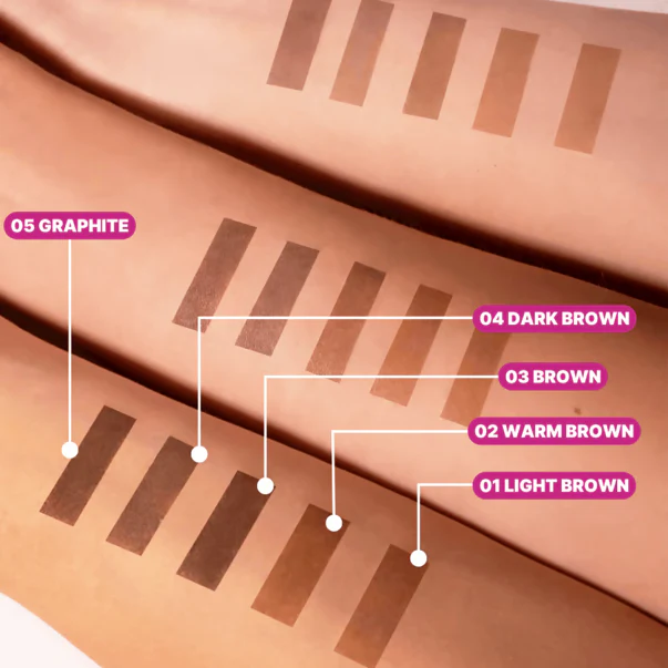 ZOLA - Set of Eyebrow Tint With Collagen, 5x15ml (5 Colors and Oxidant) - Image 3